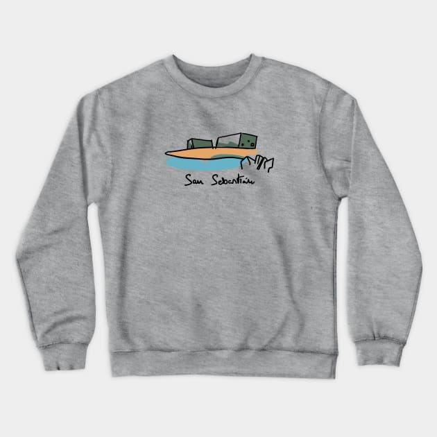 San Sebastian - Donostia - Kursaal Crewneck Sweatshirt by covostudio